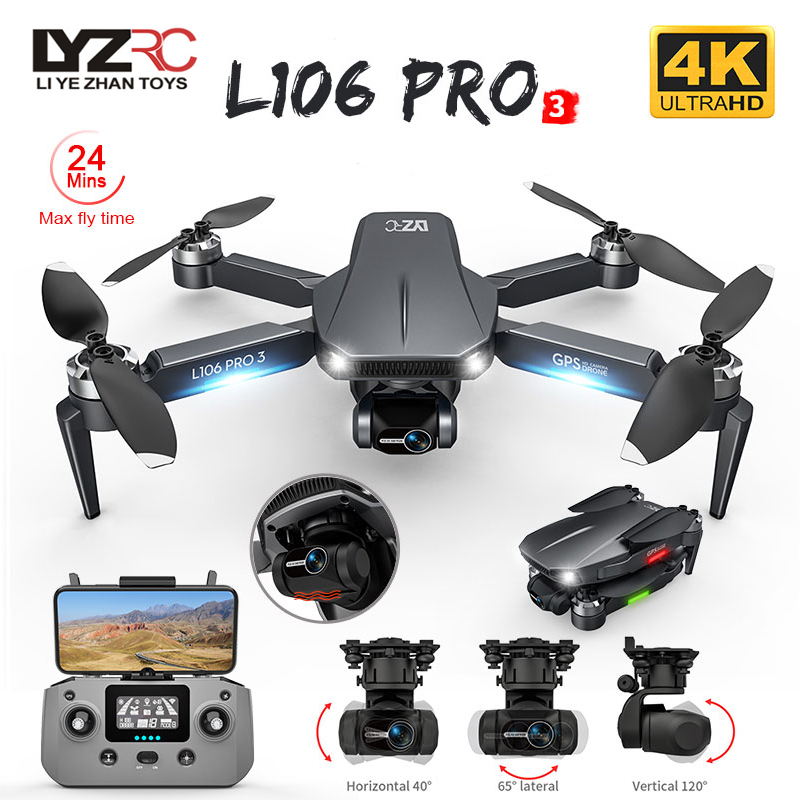 Drone Gimbal 2 Axis - L106 Pro 3 Дрон 5G WIFI